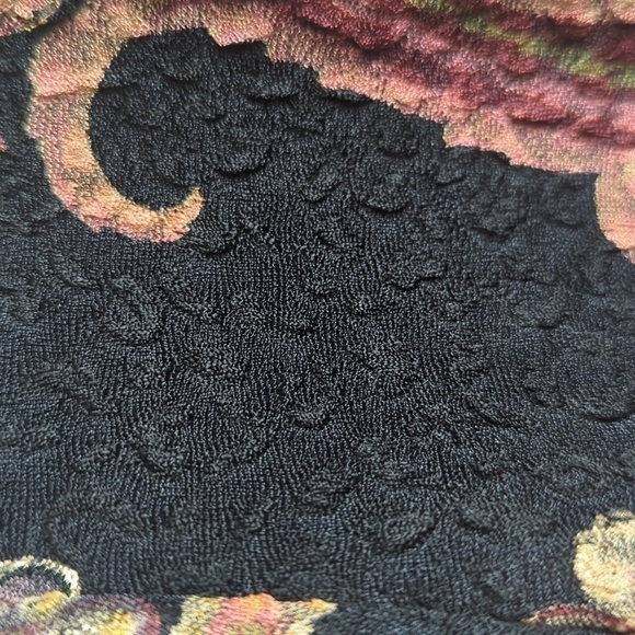 Whimsigoth Cardigan/Jacket Floral Paisley Animal Print Background Jewel Tasseled - Picture 7 of 11